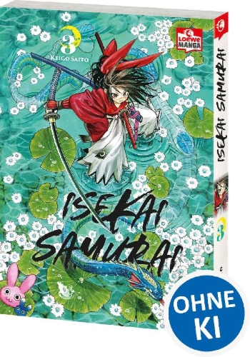 Buchcover und Innenansicht für das Buch: Isekai Samurai