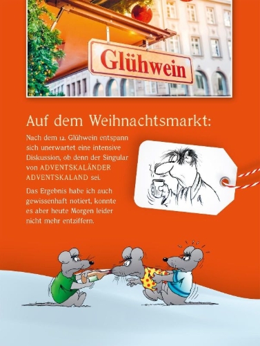 Buchcover und Innenansicht für das Buch: Fröhliche Adventszeit!