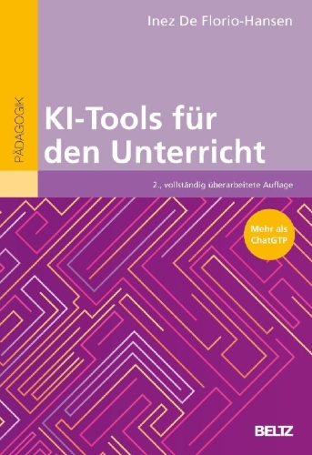 Buchcover und Innenansicht für das Buch: KI-Tools für den Unterricht