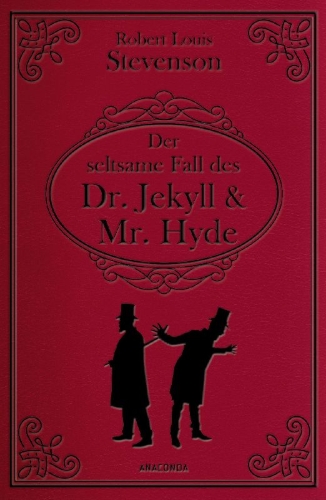Buchcover und Innenansicht für das Buch: Der seltsame Fall des Dr. Jekyll und Mr. Hyde. Gebunden in Cabra-Leder