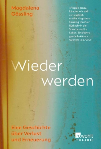 Buchcover und Innenansicht für das Buch: Wieder werden