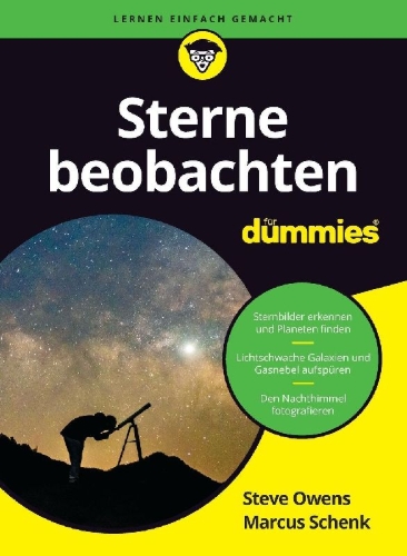 Buchcover und Innenansicht für das Buch: Sterne beobachten für Dummies