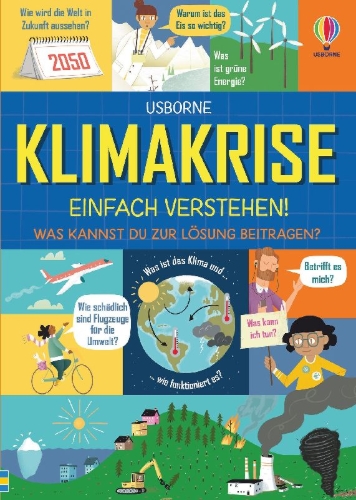Buchcover und Innenansicht für das Buch: Klimakrise - einfach verstehen!