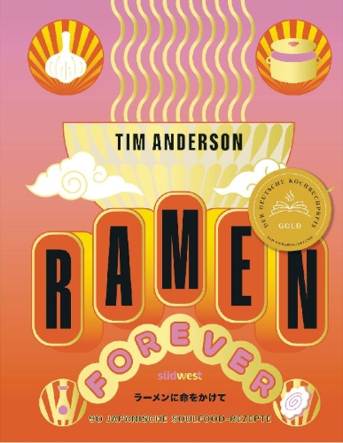 Buchcover und Innenansicht für das Buch: Ramen forever