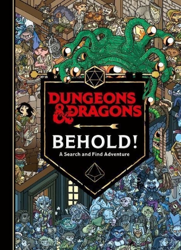 Buchcover und Innenansicht für das Buch: Dungeons & Dragons: Behold! A Search and Find Adventure
