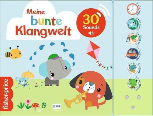 Buchcover und Innenansicht für das Buch: Meine bunte Klangwelt (Fisher Price)