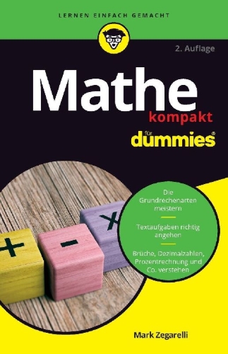 Buchcover und Innenansicht für das Buch: Mathe kompakt für Dummies