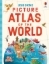 Buchcover und Innenansicht für das Buch: Usborne Picture Atlas of the World