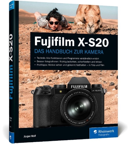 Buchcover und Innenansicht für das Buch: Fujifilm X-S20