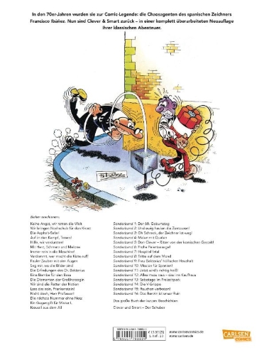 Buchcover und Innenansicht für das Buch: Mortadelo y Filemon: Los invasores