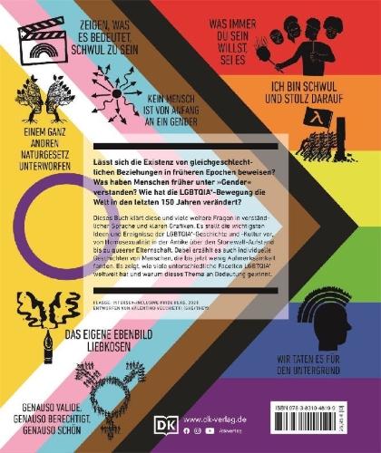 Buchcover und Innenansicht für das Buch: Big Ideas. Das LGBTQIA*-Buch