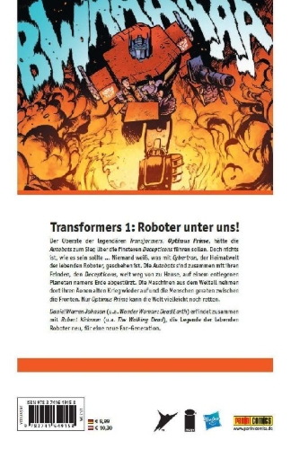 Buchcover und Innenansicht für das Buch: Transformers (Pocket Edition): Roboter unter uns