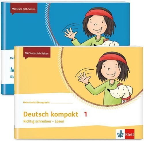 Buchcover und Innenansicht für das Buch: Mathe + Deutsch kompakt 1
