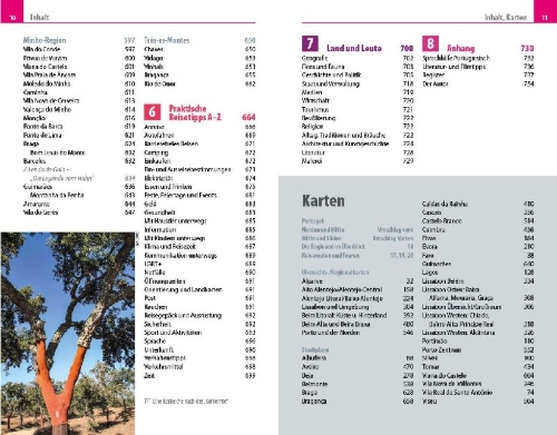 Buchcover und Innenansicht für das Buch: Reise Know-How Reiseführer Portugal
