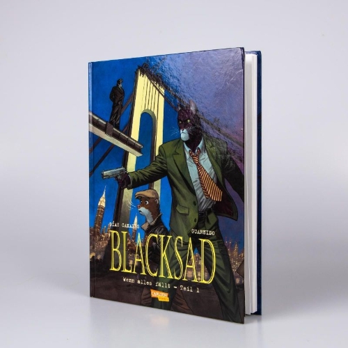 Buchcover und Innenansicht für das Buch: Blacksad 6: Wenn alles fällt - Teil 1