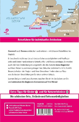 Buchcover und Innenansicht für das Buch: Reise Know-How Reiseführer Cornwall und Devon