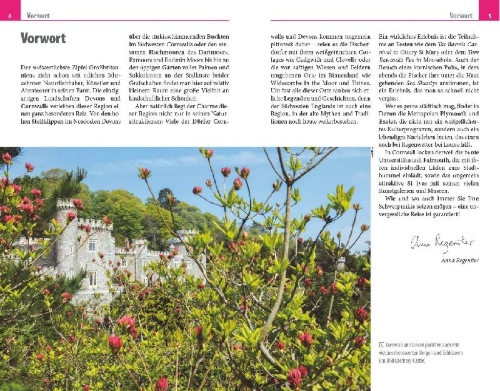 Buchcover und Innenansicht für das Buch: Reise Know-How Reiseführer Cornwall und Devon