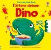 Buchcover und Innenansicht für das Buch: Dreh-das-Rad-Buch: Füttere deinen Dino