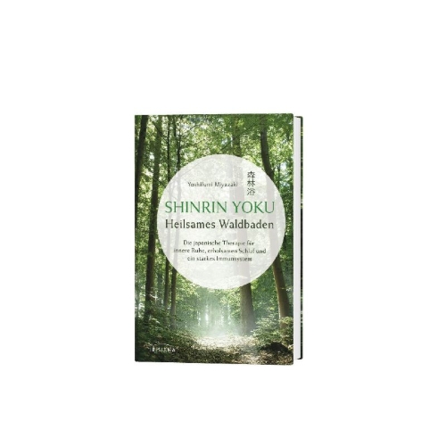 Buchcover und Innenansicht für das Buch: hinrin Yoku - Heilsames Waldbaden