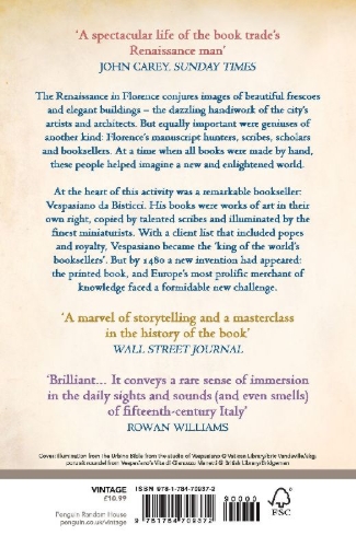 Buchcover und Innenansicht für das Buch: The Bookseller of Florence