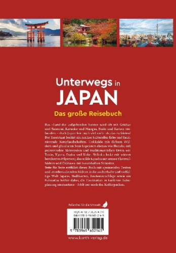 Buchcover und Innenansicht für das Buch: KUNTH Unterwegs in Japan