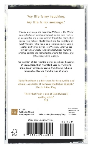 Buchcover und Innenansicht für das Buch: At Home In The World