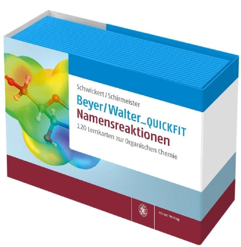 Buchcover und Innenansicht für das Buch: Beyer/Walter_QuickFit: Namensreaktionen