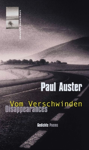 Buchcover und Innenansicht für das Buch: Vom Verschwinden. Disappearances