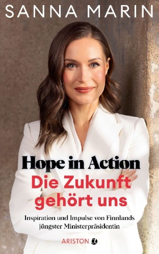 Buchcover und Innenansicht für das Buch: Hope in Action: A Memoir About the Courage to Lead