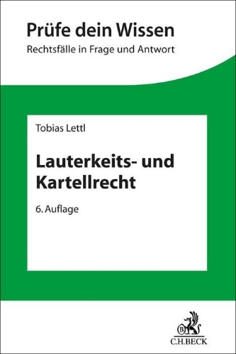 Buchcover und Innenansicht für das Buch: Lauterkeits- und Kartellrecht