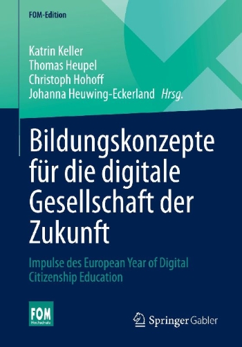 Buchcover und Innenansicht für das Buch: Bildungskonzepte für die digitale Gesellschaft der Zukunft