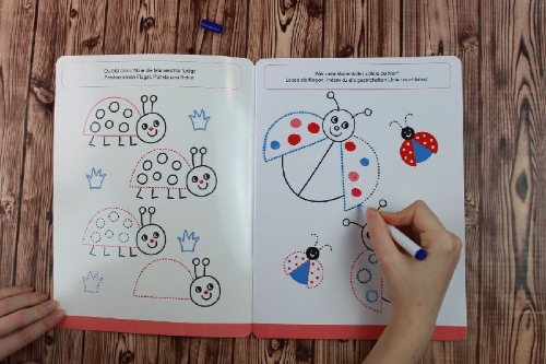 Buchcover und Innenansicht für das Buch: J'apprends à dessiner
