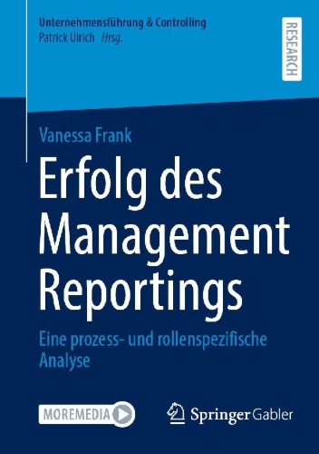 Buchcover und Innenansicht für das Buch: Erfolg des Management Reportings