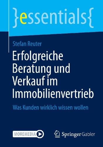 Buchcover und Innenansicht für das Buch: Erfolgreiche Beratung und Verkauf im Immobilienvertrieb