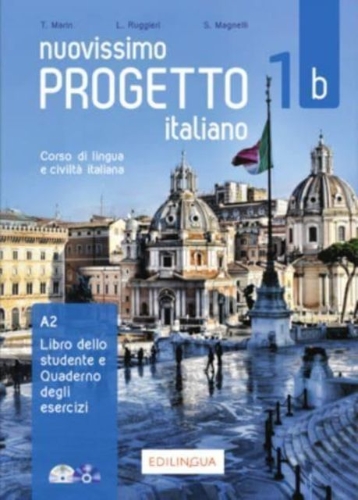 Buchcover und Innenansicht für das Buch: Nuovissimo Progetto italiano 1b + IDEE online code