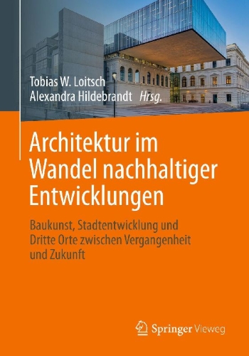 Buchcover und Innenansicht für das Buch: Architektur im Wandel nachhaltiger Entwicklungen