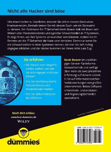 Buchcover und Innenansicht für das Buch: Hacken für Dummies
