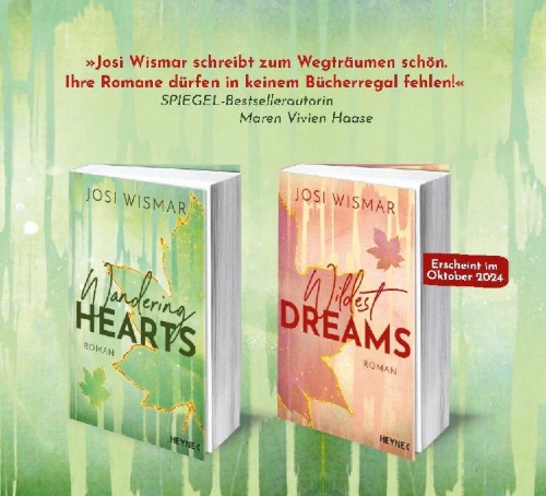 Buchcover und Innenansicht für das Buch: Wandering Hearts