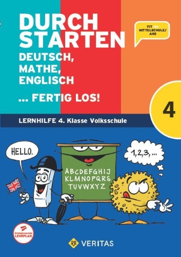 Buchcover und Innenansicht für das Buch: Durchstarten - Volksschule - 4. Klasse