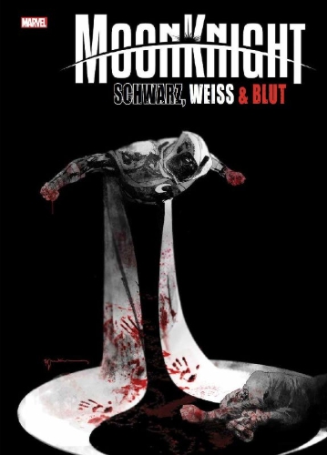 Buchcover und Innenansicht für das Buch: Moon Knight: Black, White & Blood (2022) #1-#3