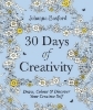 Buchcover und Innenansicht für das Buch: 30 Days of Creativity: Draw, Colour and Discover Your Creative Self