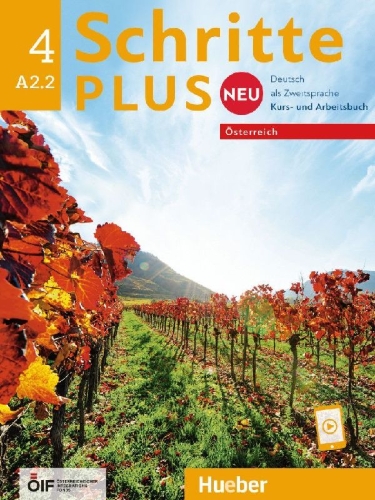 Buchcover und Innenansicht für das Buch: Schritte plus Neu 4 - Österreich. Kursbuch und Arbeitsbuch mit Audios online