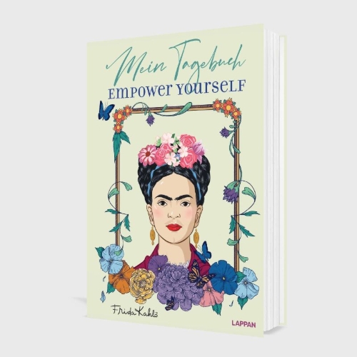Buchcover und Innenansicht für das Buch: Mein Frida Kahlo Tagebuch