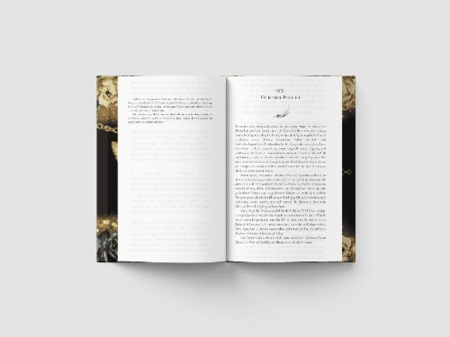 Buchcover und Innenansicht für das Buch: Inked - Die Goldblut-Reihe