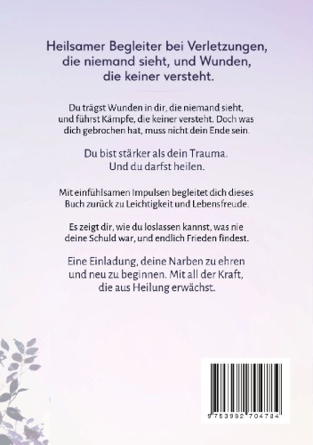 Buchcover und Innenansicht für das Buch: Narben heilen leise
