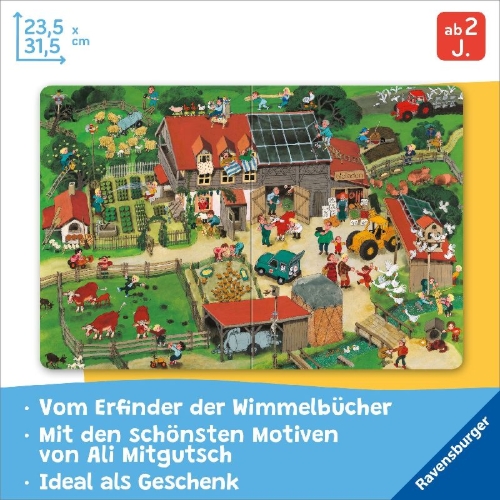 Buchcover und Innenansicht für das Buch: Mein großes Wimmelbuch