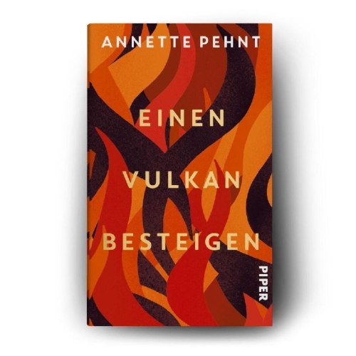 Buchcover und Innenansicht für das Buch: Einen Vulkan besteigen