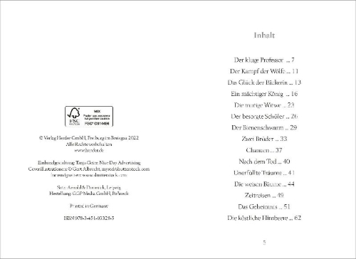 Buchcover und Innenansicht für das Buch: Die Weisheiten des kleinen Buddha
