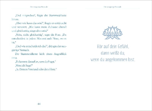 Buchcover und Innenansicht für das Buch: Die Weisheiten des kleinen Buddha