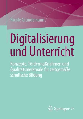 Buchcover und Innenansicht für das Buch: Digitalisierung und Unterricht